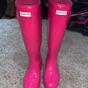 Tall Gloss Hunter Rain Boots